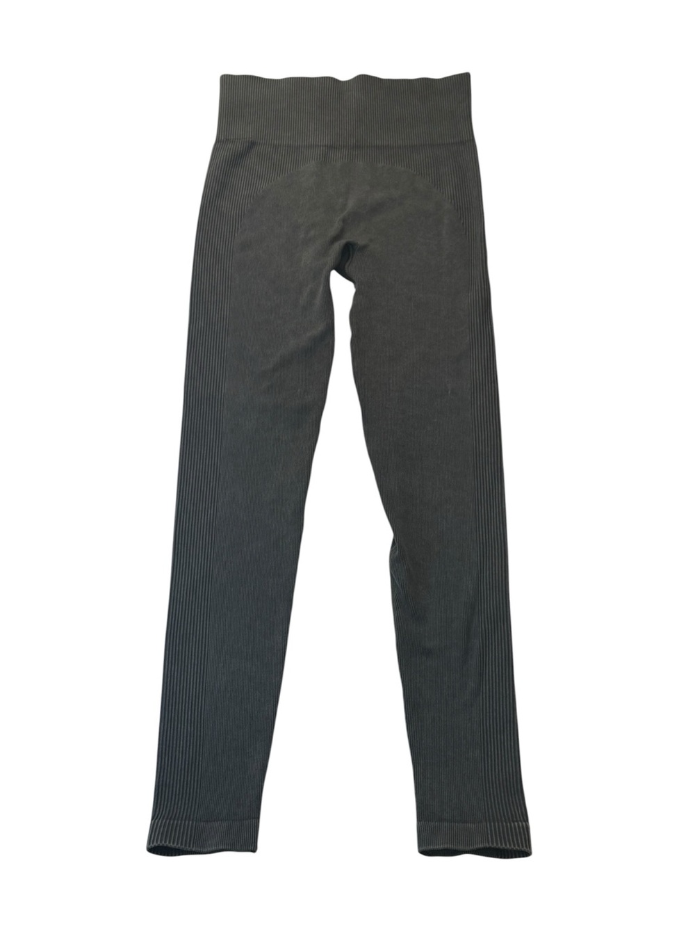 SPANX Olive Green Ribbed High-Waist Leggings Womens Size Small